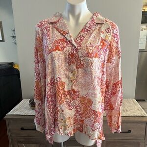 NWT Christian Siriano multicolor top